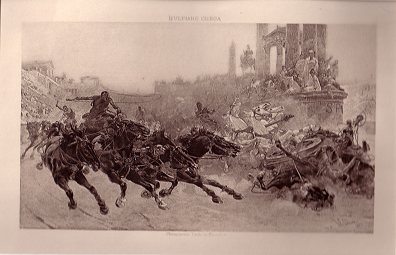 Chariot Race from our Antique Prints Catalogue - phoenixant.com