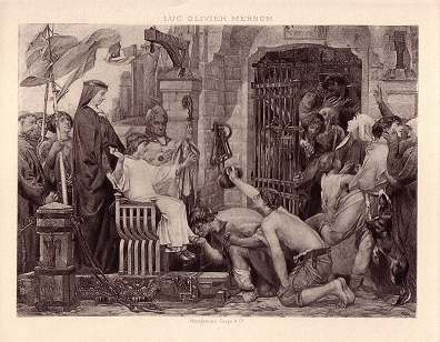 Louis IX Opens the Jails of Francefrom our Antique Prints Catalogue - phoenixant.com