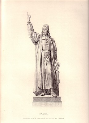 Steel engraving "Richard Baxter" from the  Art Journal 1877 from our Antique Prints Catalogue - phoenixant.com
