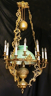 Dutch oil/candelabrum combination circa 1870 from our Lighting catalogue - Phoenixant.com