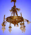 Belgian 12-light chandelier item #30005 from our Antique lighting catalogue - Phoenixant .com