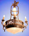 Crystal basket chandelier item#30006 from our Antique lighting catalogue - Phoenixant .com