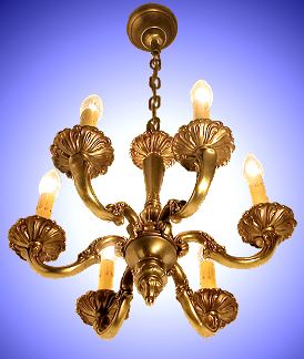 Bronze French entrance fixture from our Antique Lighting Catalogue - phoenixant.com