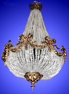 Pair of Louis XVI chandeliersc. 1900,  from our Antique Lighting Catalogue - phoenixant.com