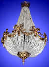 Louis XVI chandelier pair item #30011  from our Antique lighting catalogue - Phoenixant .com