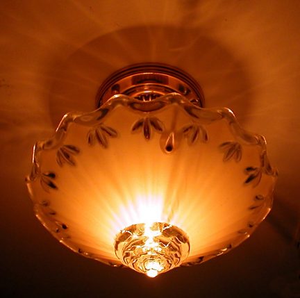 bead chain glass lampshade c.1930 from our Lighting catalogue - Phoenixant.com