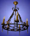 Belgian 5-light wrought iron chandelier from our Lighting catalogue - Phoenixant.com