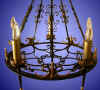 Belgian 5-light wrought iron chandelier from our Lighting catalogue - Phoenixant.com