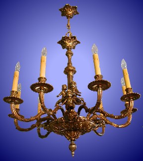 Italian fixture c. 1930 with cherubs from out Lighting catalogue - Phoenixant.com