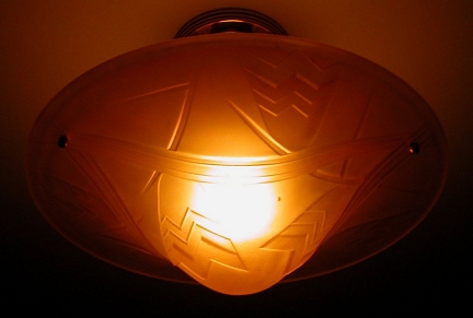 bead chain glass lampshade c.1930 from our Lighting catalogue - Phoenixant.com