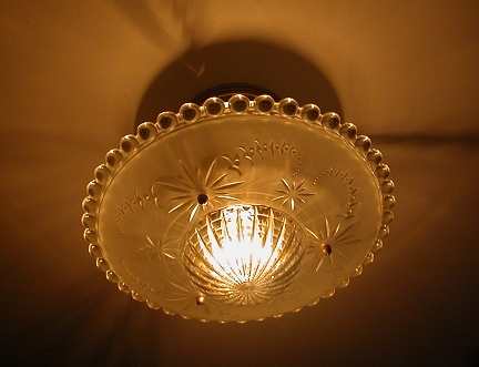 bead chain glass lampshade c.1930 from our Lighting catalogue - Phoenixant.com