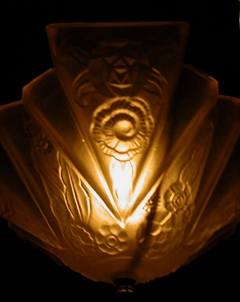 art deco glass lampshade c.1930 from our Lighting catalogue - Phoenixant.com
