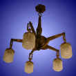 Deco 5-light bronze chandelier from our Lighting catalogue - Phoenixant.com