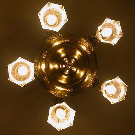 decorative brass five-light chandelier from our Lighting catalogue - Phoenixant.com